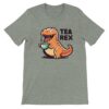 Tea rex t-shirt, athletic heather