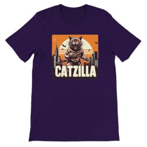 Catzilla t-shirt, team purple
