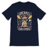 Merry Christmoose t-shirt, navy