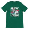 Meowy catmas t-shirt, heather kelly