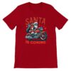 Santa is coming t-shirt, red