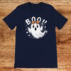 Boo, cute girl ghost t-shirt, navy