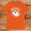 Boo, cute girl ghost t-shirt, orange
