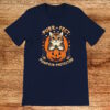 Purr-fect pumpkin protector, navy t-shirt