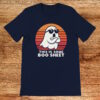 This is some boo sheet, navy t-shirt
