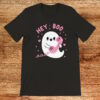 Hey boo cute ghost, black t-shirt