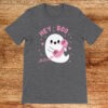 Hey boo cute ghost, dark gray heather t-shirt
