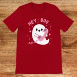 Het boo cute ghost, red t-shirt